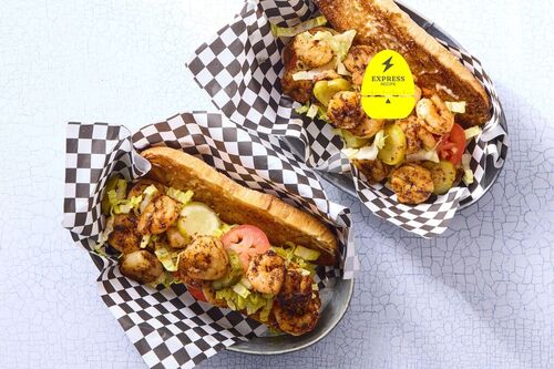 Express Recipe! Blackened Shrimp Po'boys