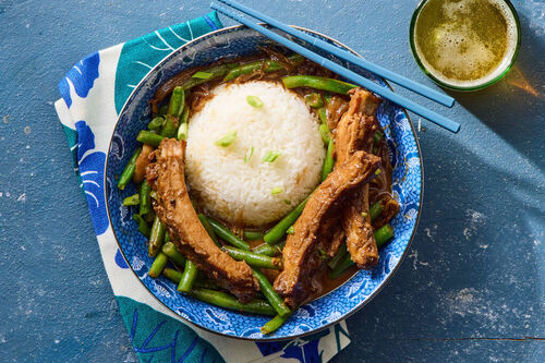 Adobong Sitaw (Pork Rib & Green Bean Stew)