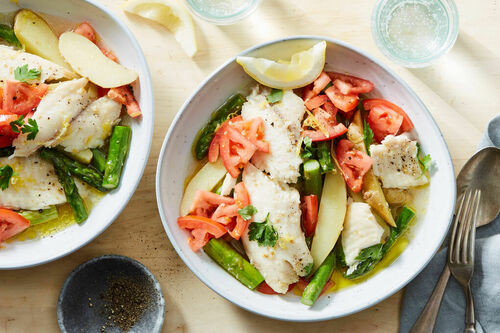 Shallow-Poached Tilapia