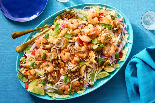 Vietnamese Chicken & Shrimp Noodle Salad