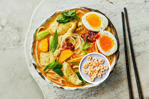 Singapore Prawn Noodle Soup