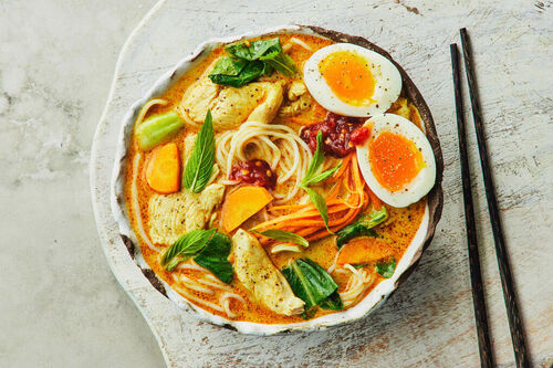 Singapore Chicken Noodle Soup