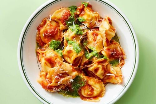 Gluten Free Ravioli with Marinara