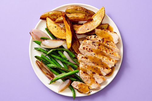 Seared Salmon with Gravy