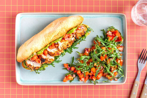 Sandwich met gebraden kip