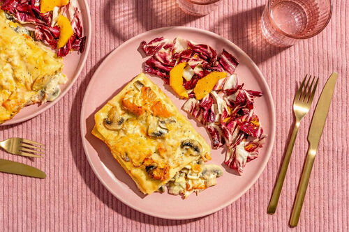 Lasagne met warmgerookte zalm