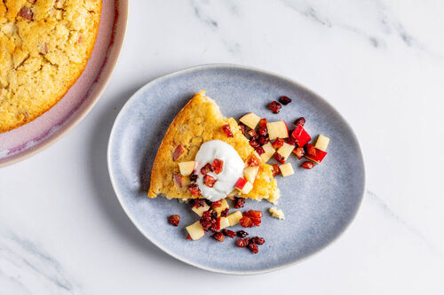 Apfelkuchen mit süßem Speck