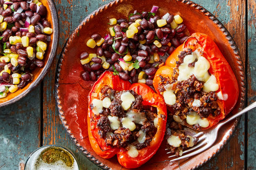 Tex-Mex Beef Stuffed Peppers