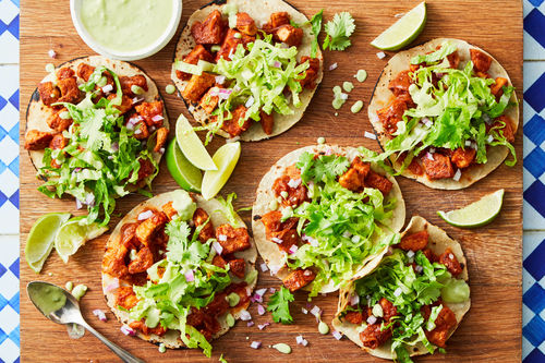 Tex-Mex Tofu Tinga Tacos