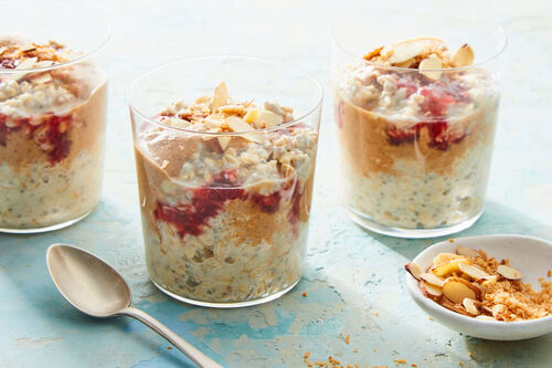 Layered Coconut Overnight Oats