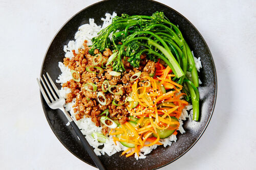 Ginger-Sesame Pork and Jasmine Rice