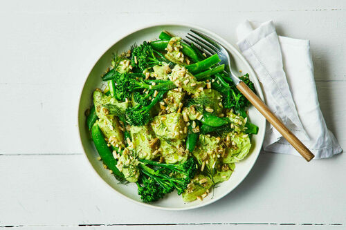 Nutritious Vegan Green Potato Salad