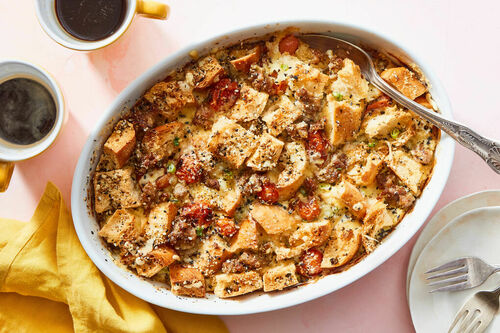 Chicken Sausage & Roasted Tomato Bake