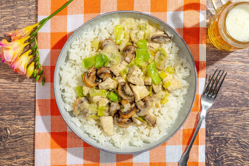 Cremiges Frikassee vom Bio-Huhn