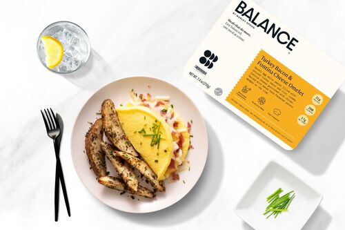 Turkey Bacon & Fontina Cheese Omelet