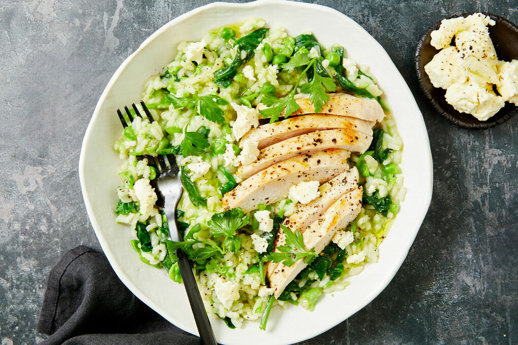 Chicken And Pea Risotto - Daisies & Pie