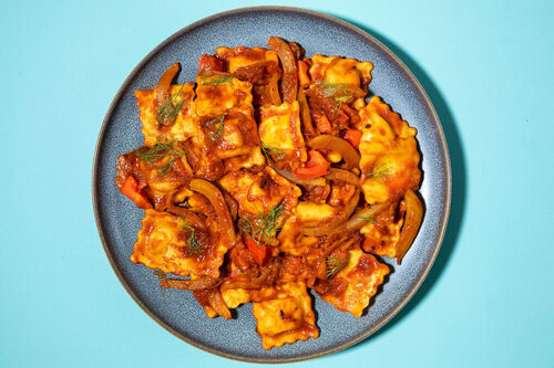 Ricotta-spinazie tortelli met venkel