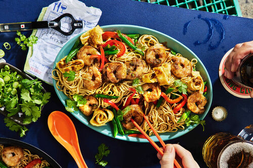 Singapore-Style Prawn Noodles