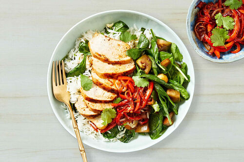 Barbecued Chicken Salad Bowl