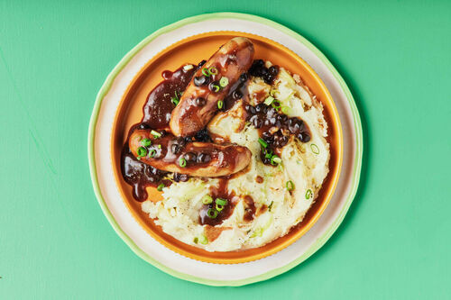 Pork and Fennel Sausages with Colcannon