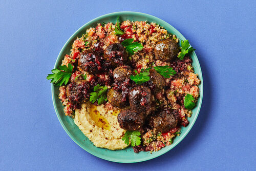 Balanced Falafel Hummus Bowls