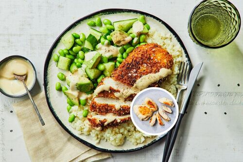 Crunchy Miso Chicken Thighs and Ginger Rice