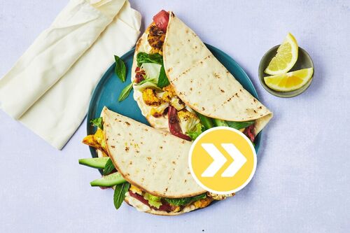 Chicken and Veggie 'Shawarmas'