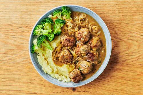 Pork Meatballs and Mash