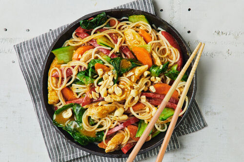 Spicy Chicken Noodle Stir-Fry