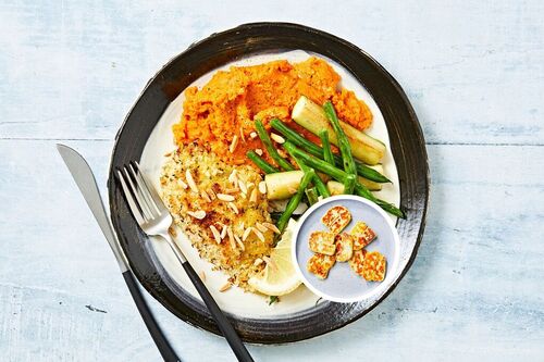 Oven-Baked Haloumi Schnitzels