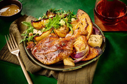 Maple-Thyme Duck and Roasted Vegetables