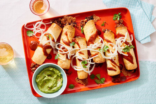 Baked Chili Beef Taquitos