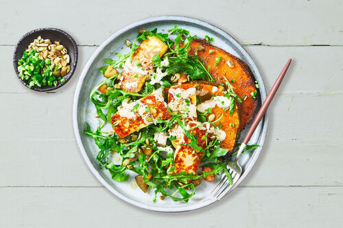 Carb-Conscious Haloumi Pumpkin Salad
