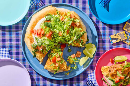 Family Friendly! Giant Beef Crunch Wrap