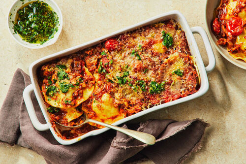 Osso Buco Ravioli Bake