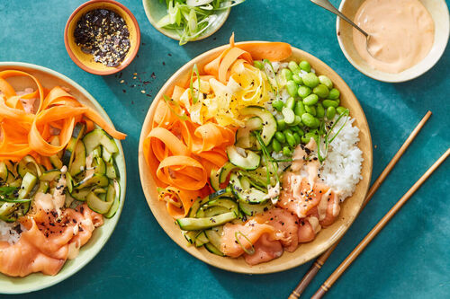 Seared Salmon Poke Bowl