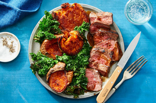 Ribeye Steak & Honey-Balsamic Sauce