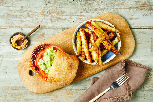 Veggie-licious Burgers and Chips