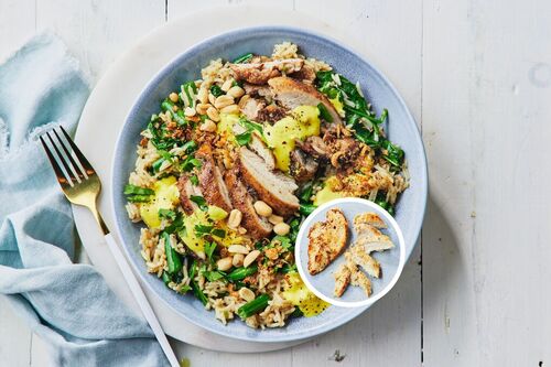 Easy Chicken Breast and Spinach Biryani