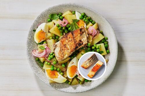 Crispy Mint and Garlic Tasmanian Salmon