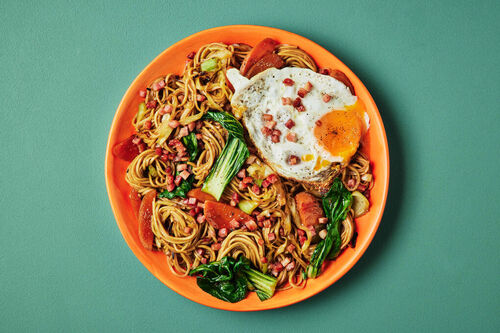 Bacon and Veggie Mie Goreng