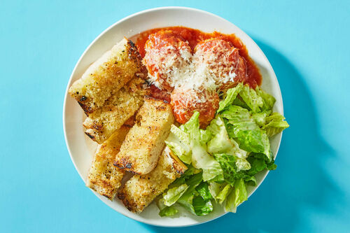 Skillet Turkey Meatball Parm