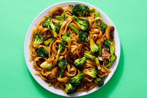 Teriyaki Broccoli & Mushroom Stir-Fry