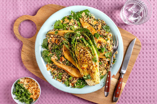 Angerösteter Salat mit Birne