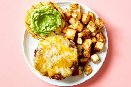 Guacamole Lamb Cheeseburger