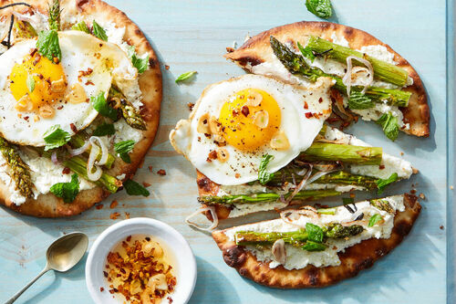 Peak Season! Asparagus & Ricotta Flatbread