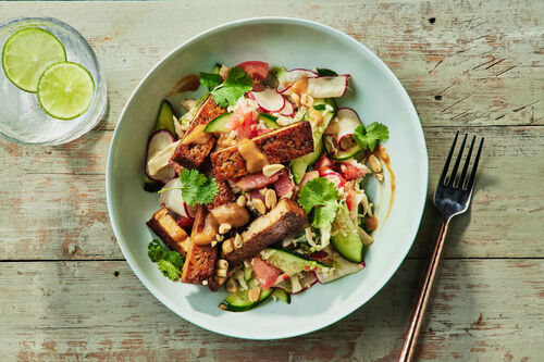 Carb-Conscious Gado Gado-Inspired Tofu Salad