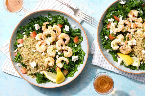 Shrimp Quinoa Bowl with Jumbo Shrimp!