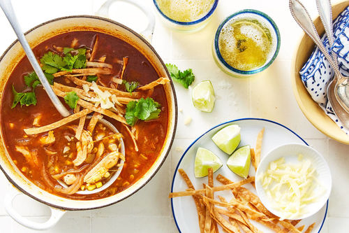 Braised Beef Tortilla Soup