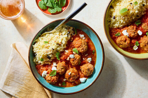 Harissa Chicken Meatball Tagine